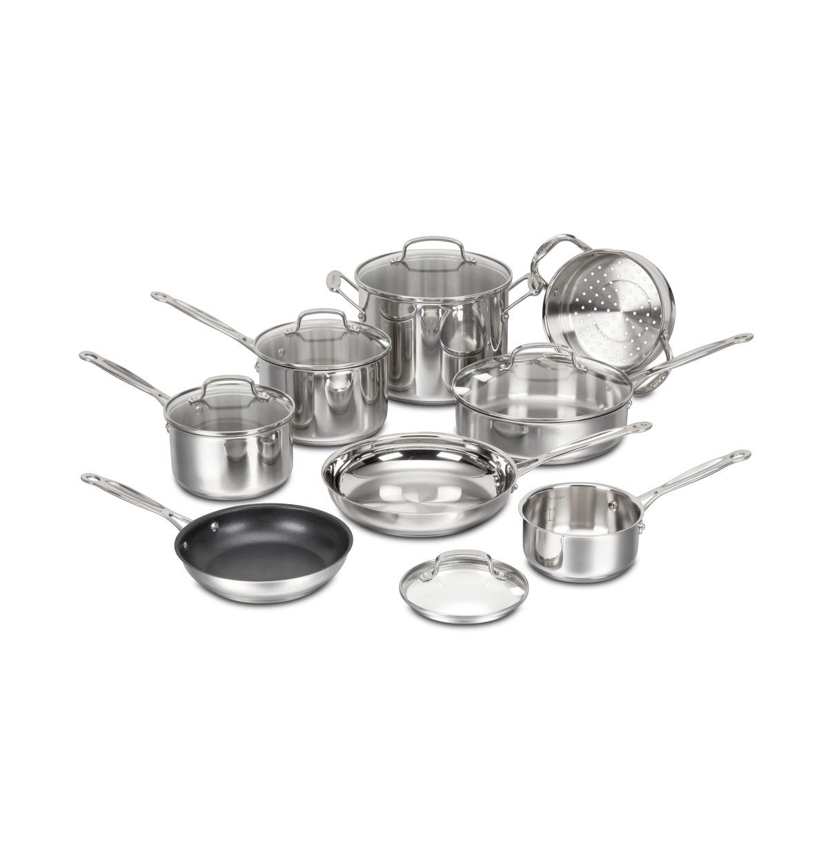 Cuisinart Chef's Classic Stainless Steel 13 Piece Cookware Set