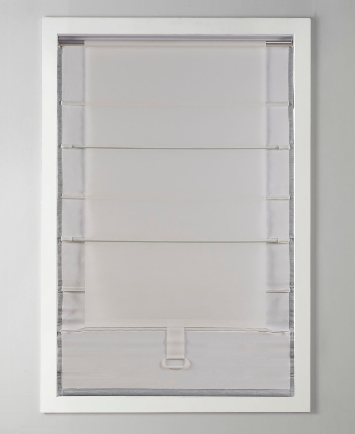 Madison Park Basketweave Blackout Cordless Roman Shade, Single Panel for Bedroom, Thermal Insulated Window Blind Treatment for Living Room, Width 27 l