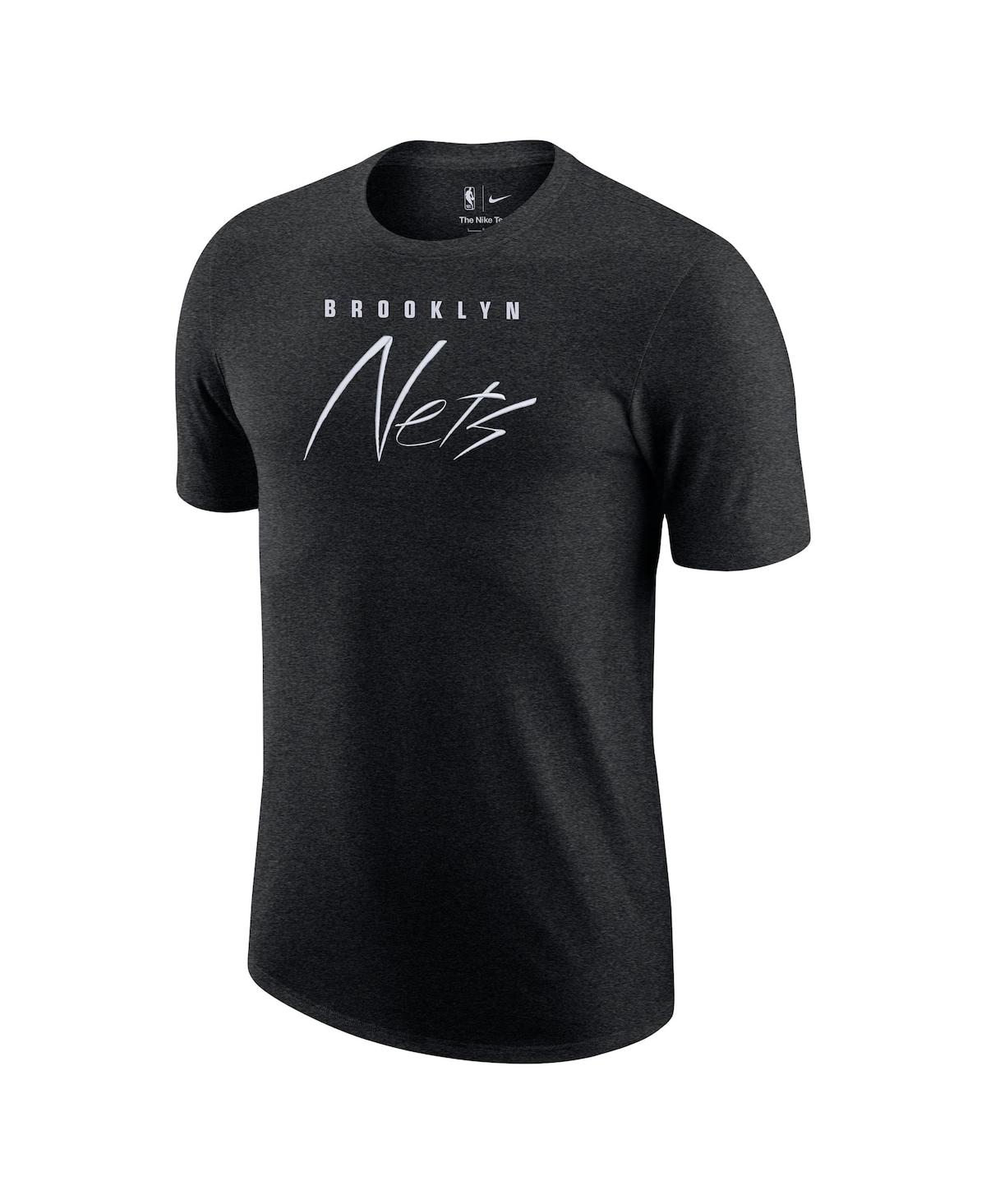 Men's NikeBrooklyn Nets Courtside Versus Flight Max90 T-shirt - Heather Black