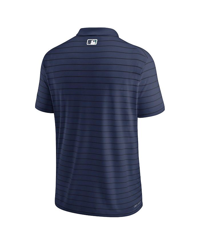 Nike Men's Navy Seattle Mariners Authentic Collection Victory Striped Performance Polo Shirt