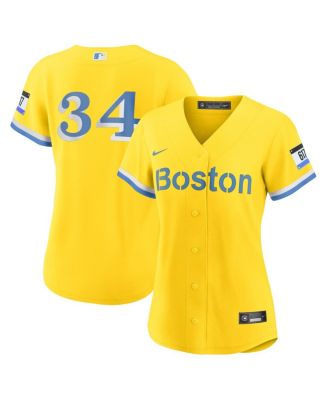 Women's David Ortiz Gold Boston Red Sox City Connect Replica Player Jersey