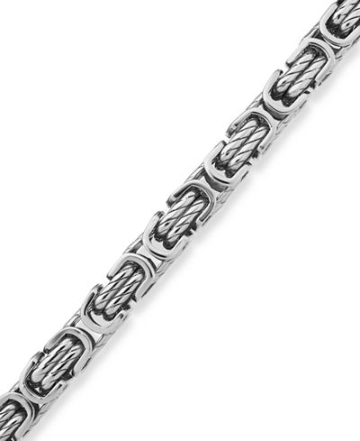 Sutton by Rhona Sutton Men's Stainless Steel Chunky Link Bracelet