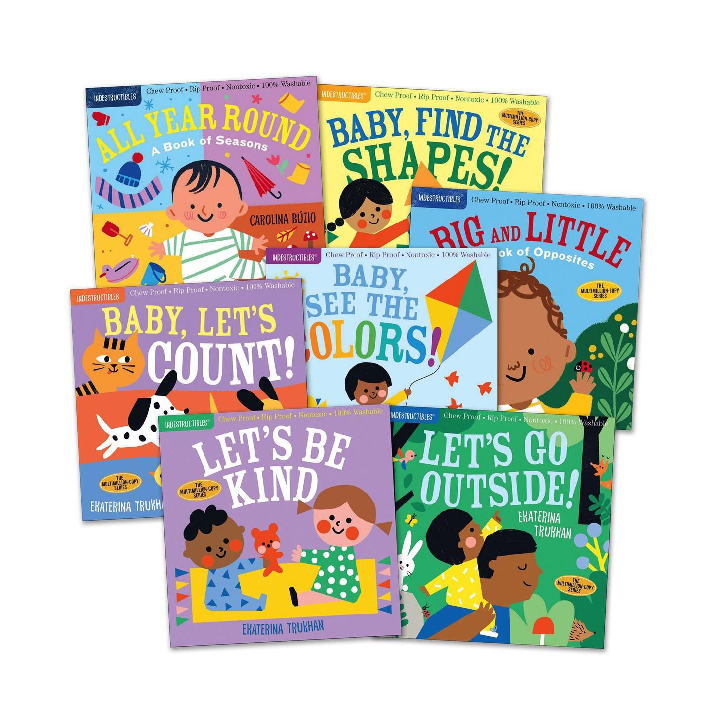Детские игрушки Workman Publishing Company Indestructibles Books Early Learning Set - Set of 7 — фото 1