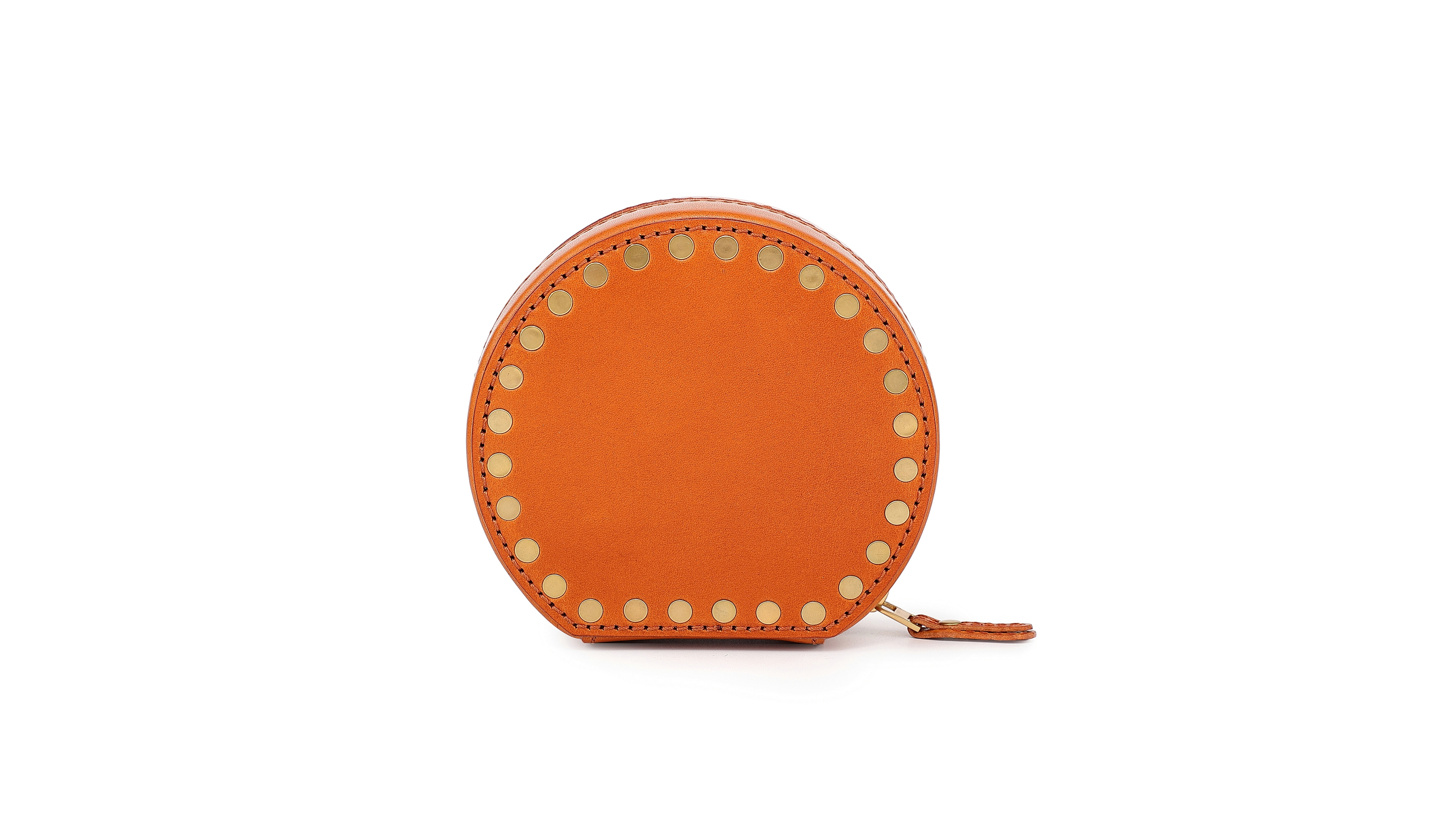Leather Jewelry Box - Round