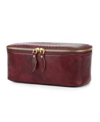 Celosia Rectangular Leather Jewelry Case