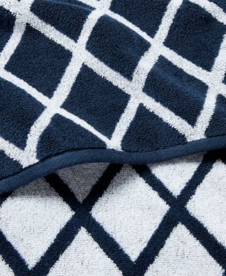 Sanders Diamond Cotton Washcloth, 13" x 13"