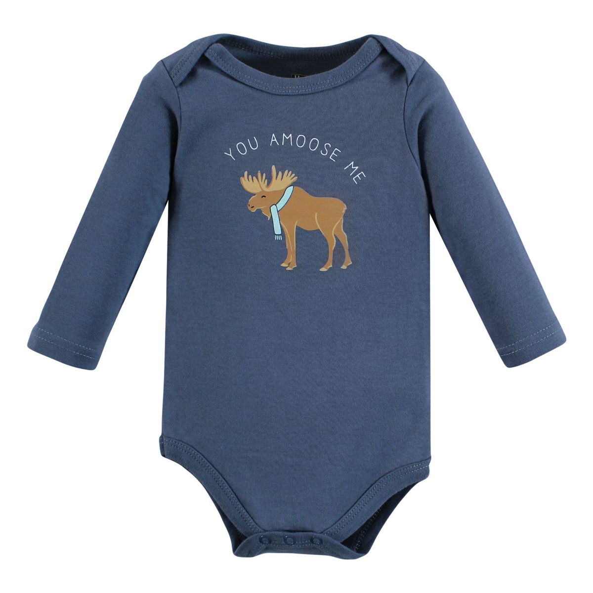 Hudson Baby Baby Boys Unisex Baby Cotton Long-Sleeve Bodysuits, 5-Pack - Arctic animals
