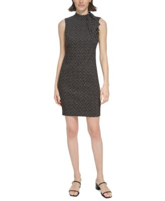 Calvin Klein - Petite Tie-Neck Sheath Dress