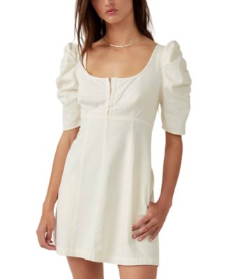 Free People - Women's Cheyenne Cotton Denim Mini Dress