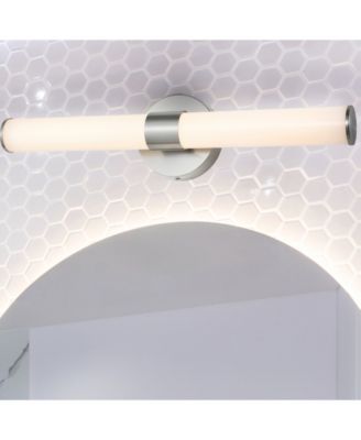 Brooks 20.13" 1-Light Industrial Mid-Century Iron Integrated LED Vanity Light