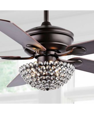 Cammy 52" 3-Light Traditional Transitional Iron LED CEILING FAN