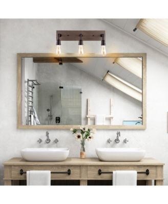 Corbett 22.13" 3-Light Rustic Farmhouse Iron LED Vanity