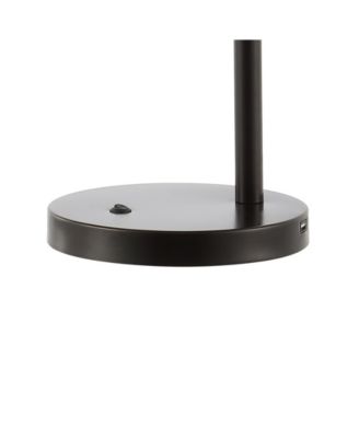 Troy 24" Classic Contemporary Iron LED Task Lamp with USB Charging Port