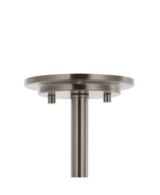 Lina 13.75" 3-Light Modern Industrial Iron, Seeded Glass LED Semi Flush Mount