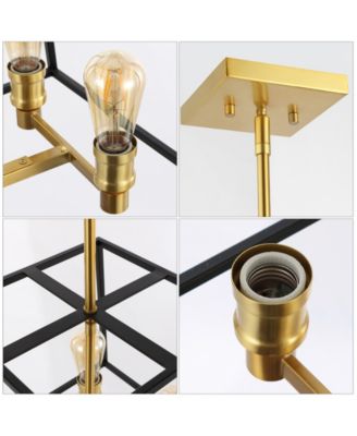 Lloyd 15" 4-Light Farmhouse Industrial Iron LED Pendant