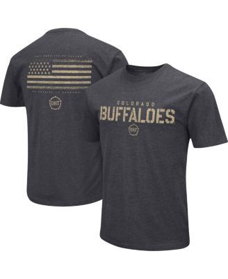 Men's Heather Black Colorado Buffaloes Big and Tall OHT Military-Inspired Appreciation Playbook T-shirt