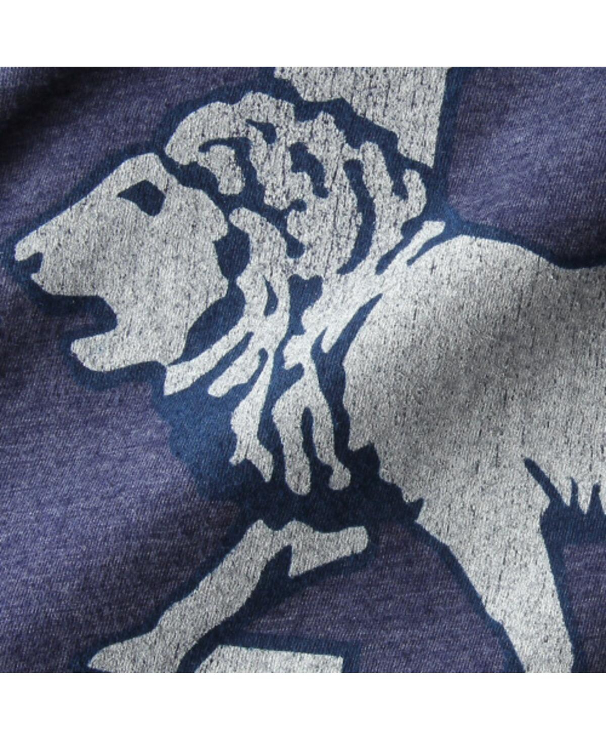 Shop Retro Brand Men's Original  Heathered Navy Penn State Nittany Lions Vintage-like S Tri-blend T-shirt