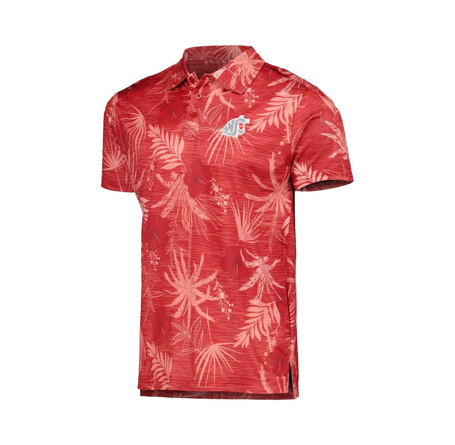 Men's Crimson Washington State Cougars Palms Team Polo Shirt