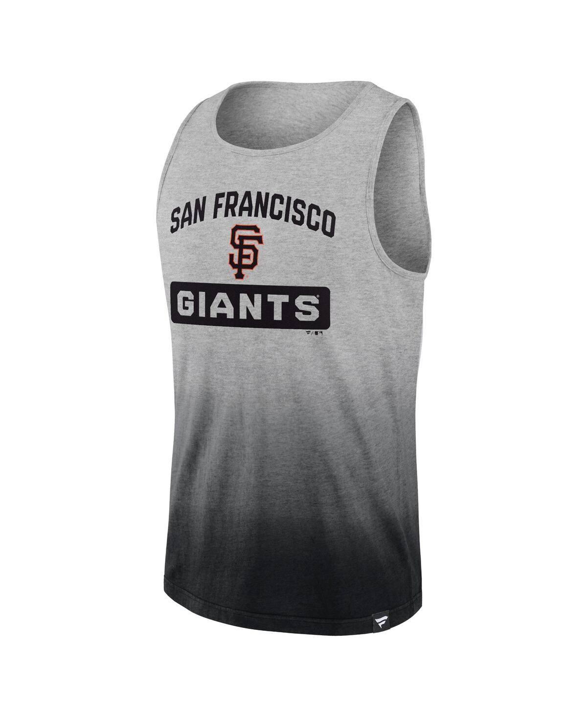 Fanatics Branded Gray/black San Francisco Giants Our Year Tank Top In Gray,black