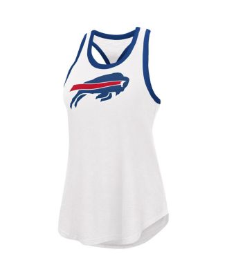 Women's White Buffalo Bills Tater Tank Top