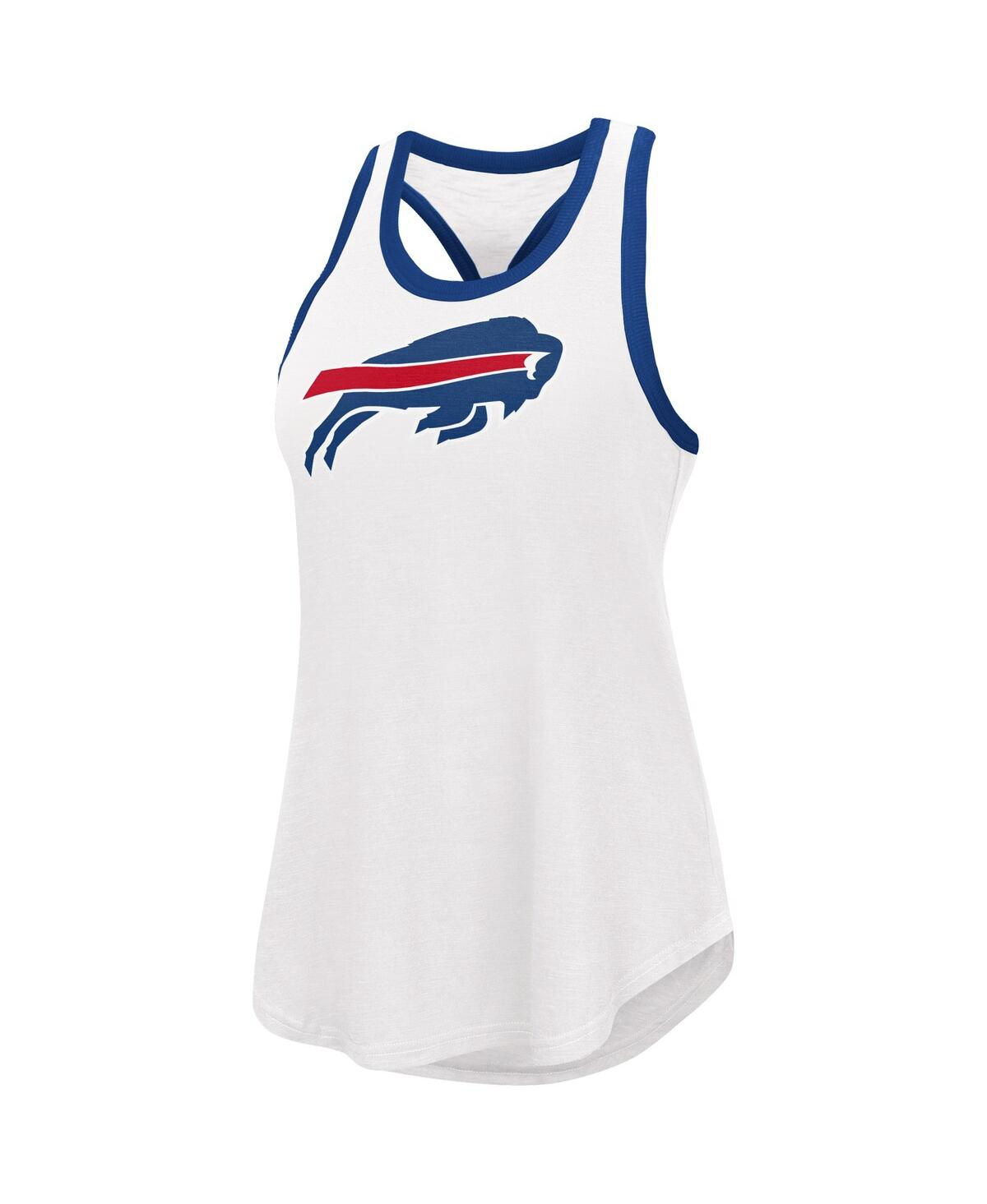 Shop G-iii 4her By Carl Banks Women's  White Buffalo Bills Tater Tank Top
