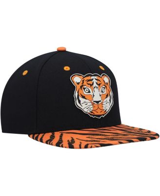 Big Boys and Girls Black Explore Tiger Snapback Hat
