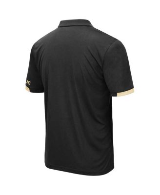Men's Black Purdue Boilermakers Big and Tall Santry Polo Shirt