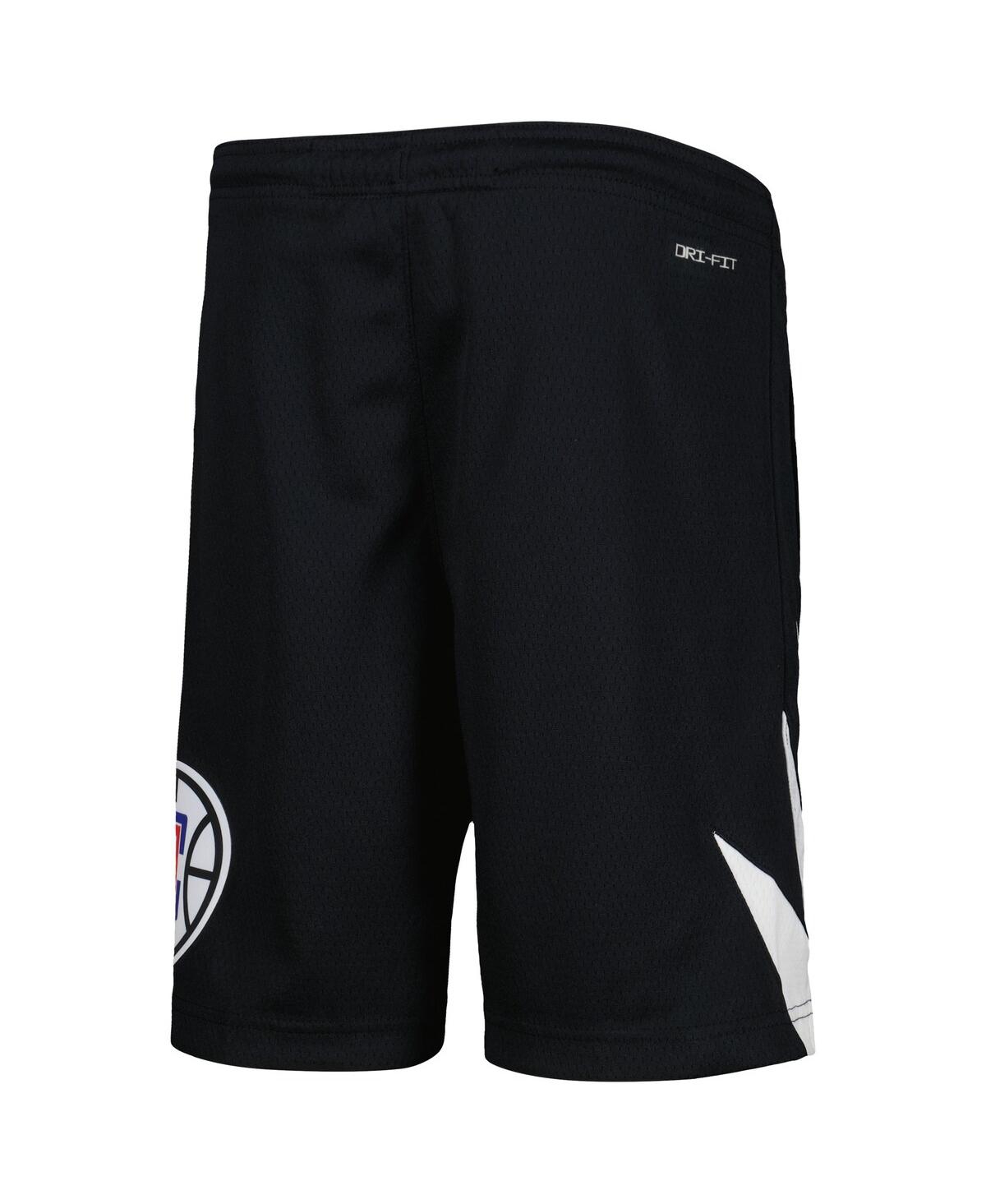 Jordan Big Boys And Girls  Brand Black La Clippers Statement Edition Swingman Performance Shorts In Black