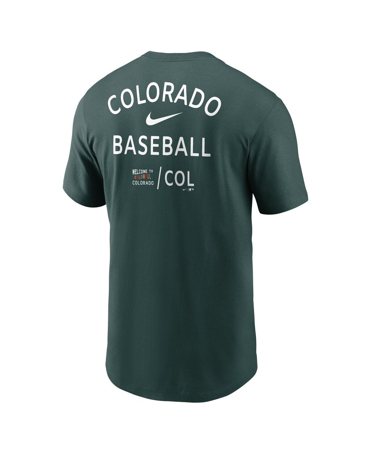 Shop Nike Men's  Green Colorado Rockies City Connect 2-hit T-shirt