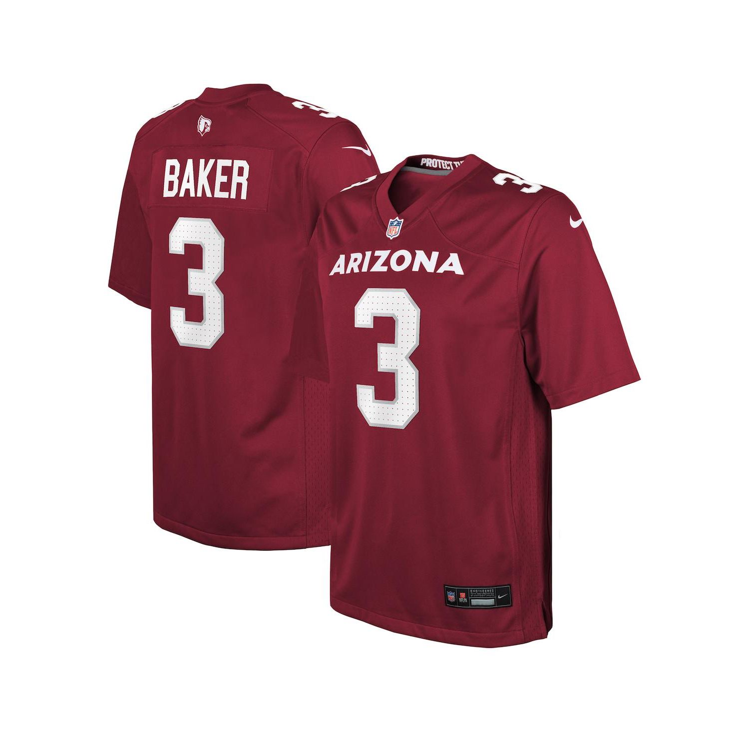 Big Boys and Girls Budda Baker Arizona Cardinals Game Player Jersey