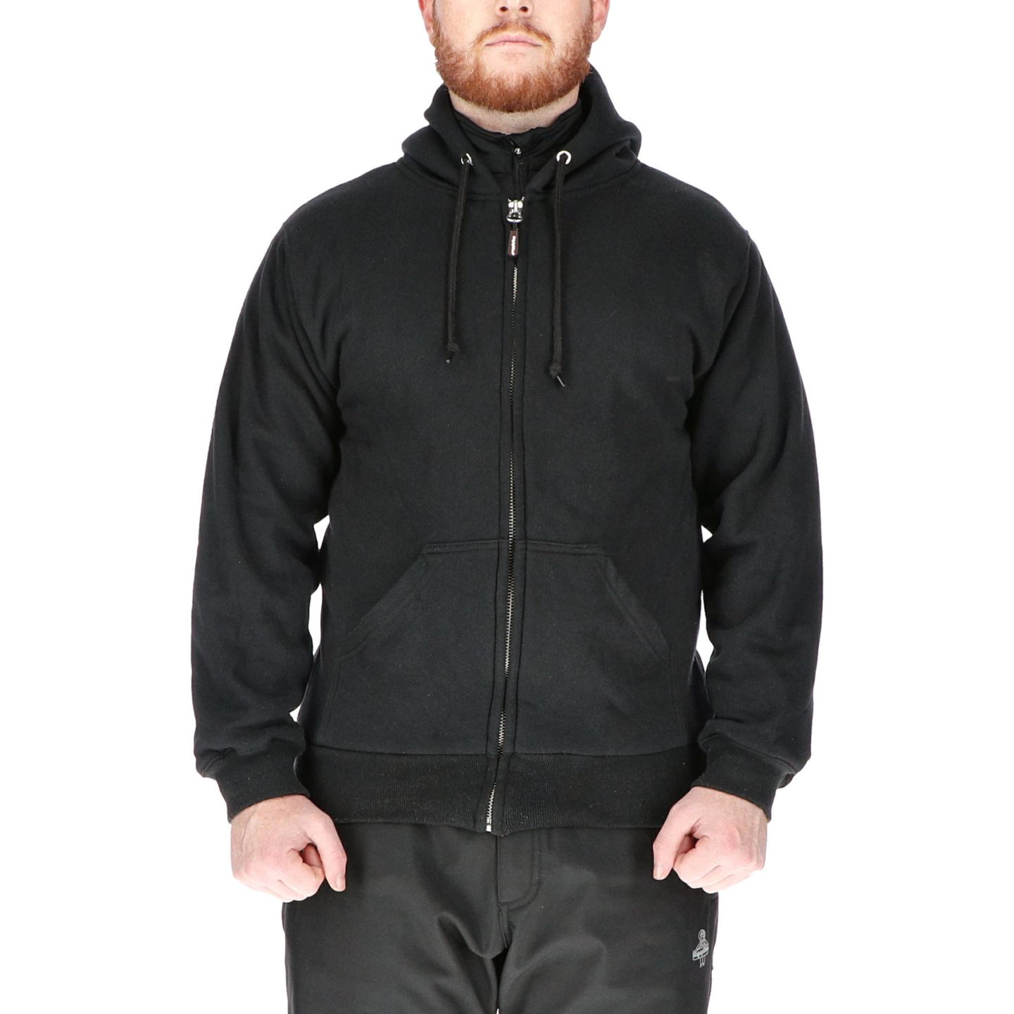 Мужская толстовка RefrigiWear Big & Tall Thermal Lined, цвет: Чёрный — фото 1