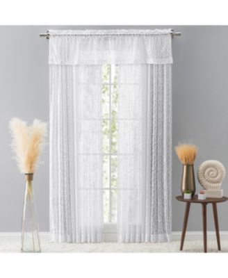 Woven Lace Rod Pocket w/Header Panel 54"W x 84"L