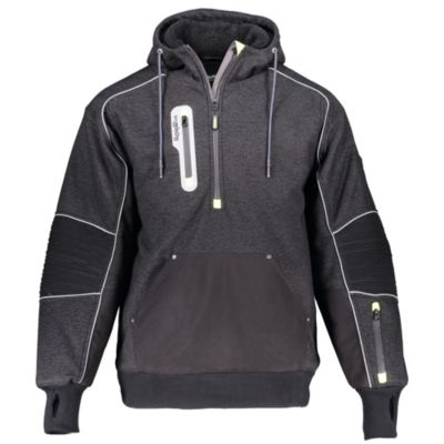 Men's Extreme Hybrid Sweatshirt Heavy Duty Hoodie, Insulated Work Pullover