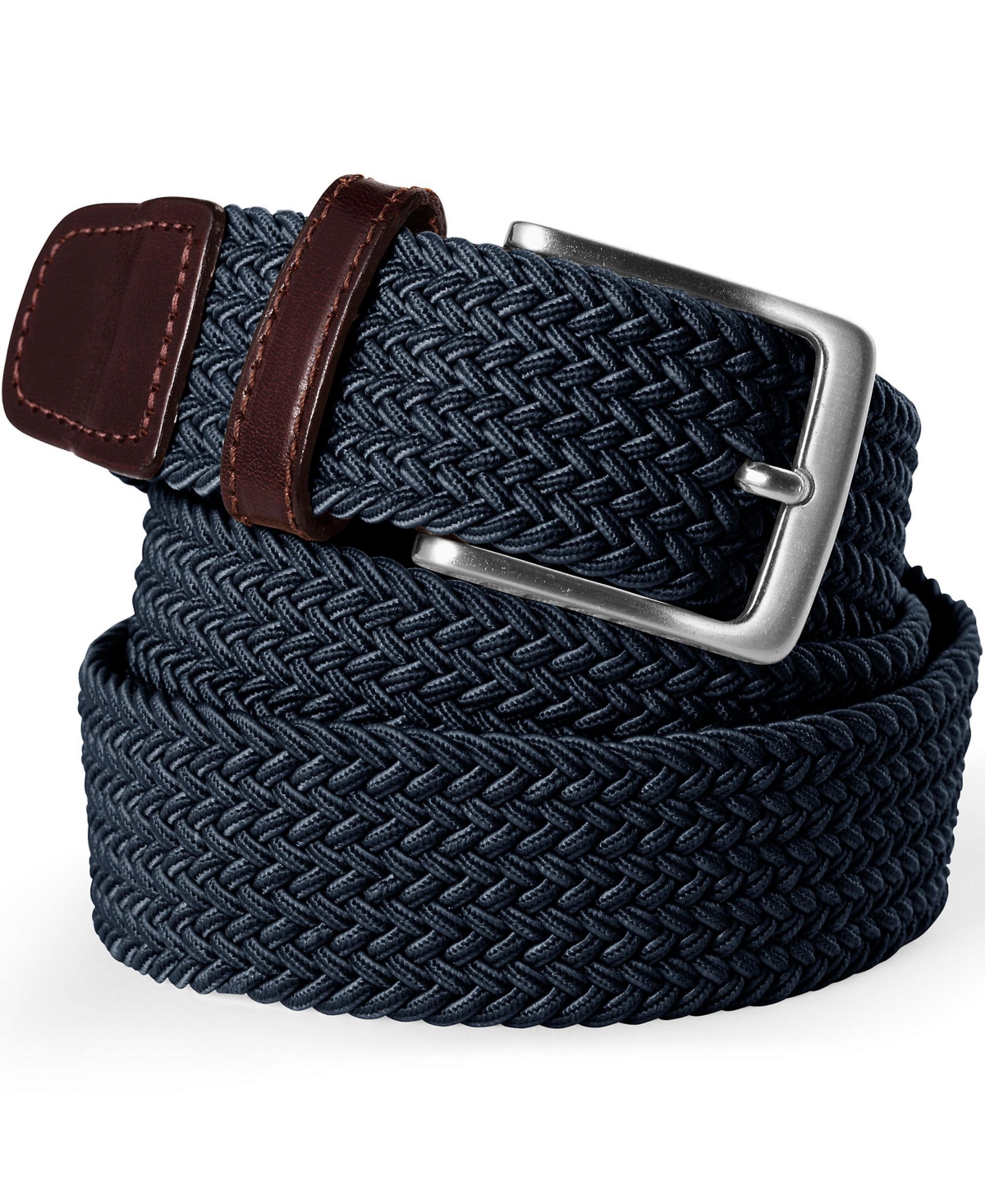 Men's Big Elastic Braid Belt - Radiant navy