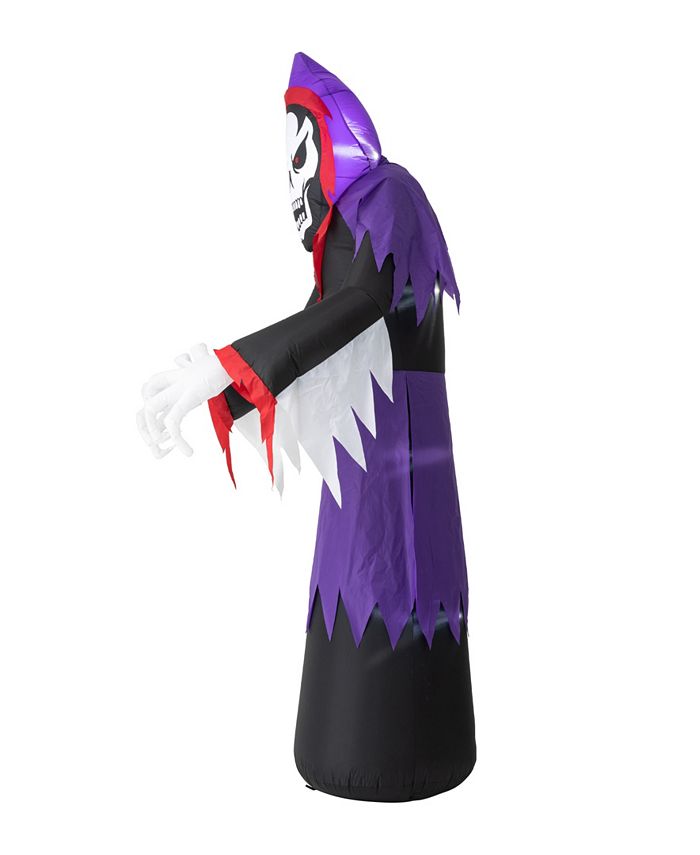 Glitzhome 10' Lighted Halloween Inflatable Grim Reaper Decor - Macy's