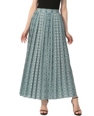 kimi + kai Women's Print Box Pleat Maxi Skirt main image 1