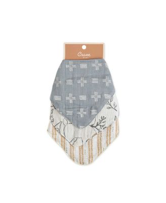 Baby Boys or Baby Girls Ezra Muslin Bibs, 3 Piece Set