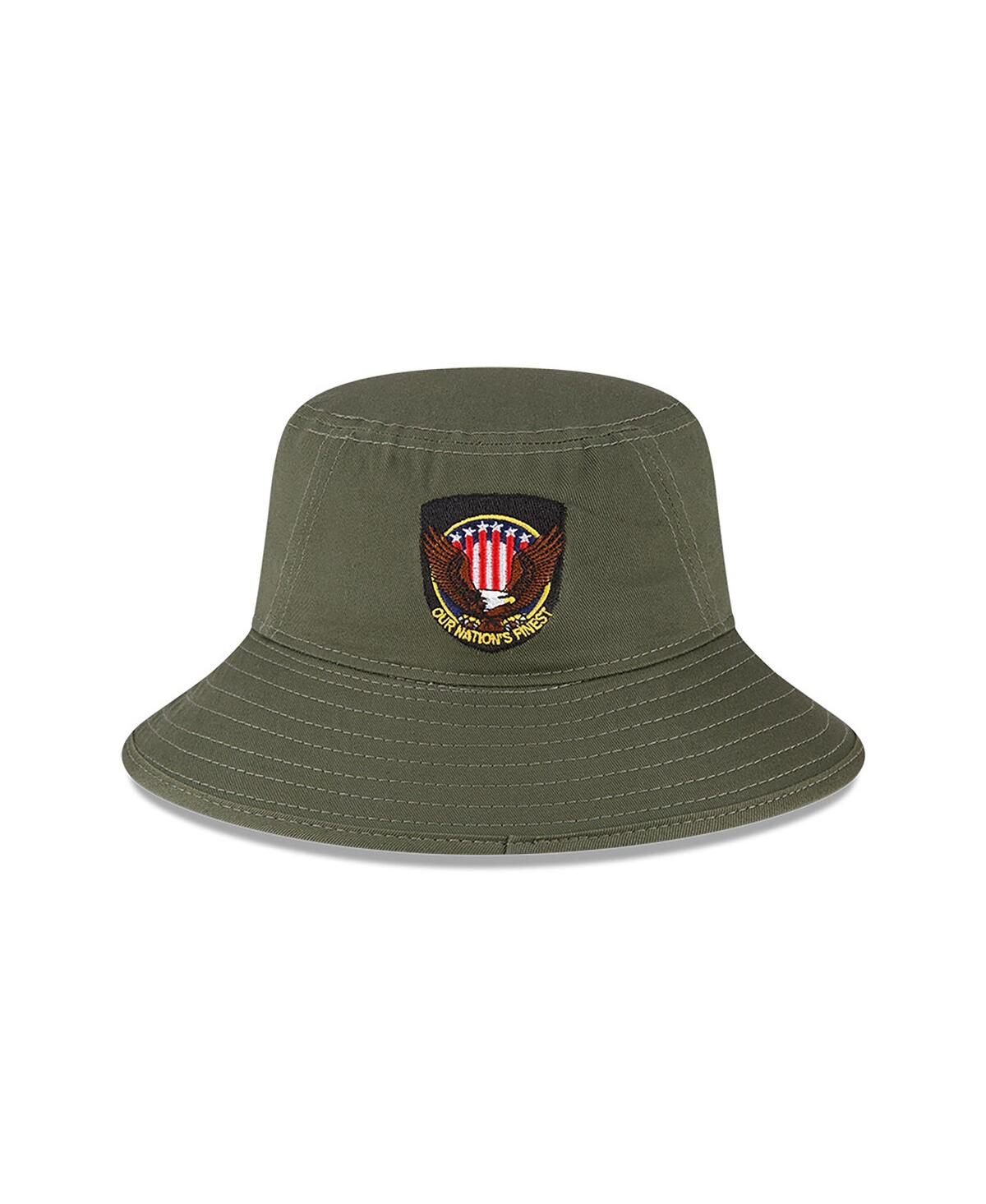 Shop New Era Men's  Green Atlanta Braves 2023 Armed Forces Day Bucket Hat