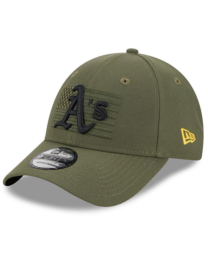 New Era Men's Green Oakland Athletics 2023 Armed Forces Day 9FORTY ...