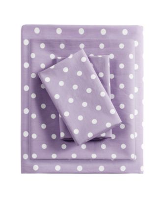 Polka Dot Cotton 4-Pc. Sheet Set, Queen