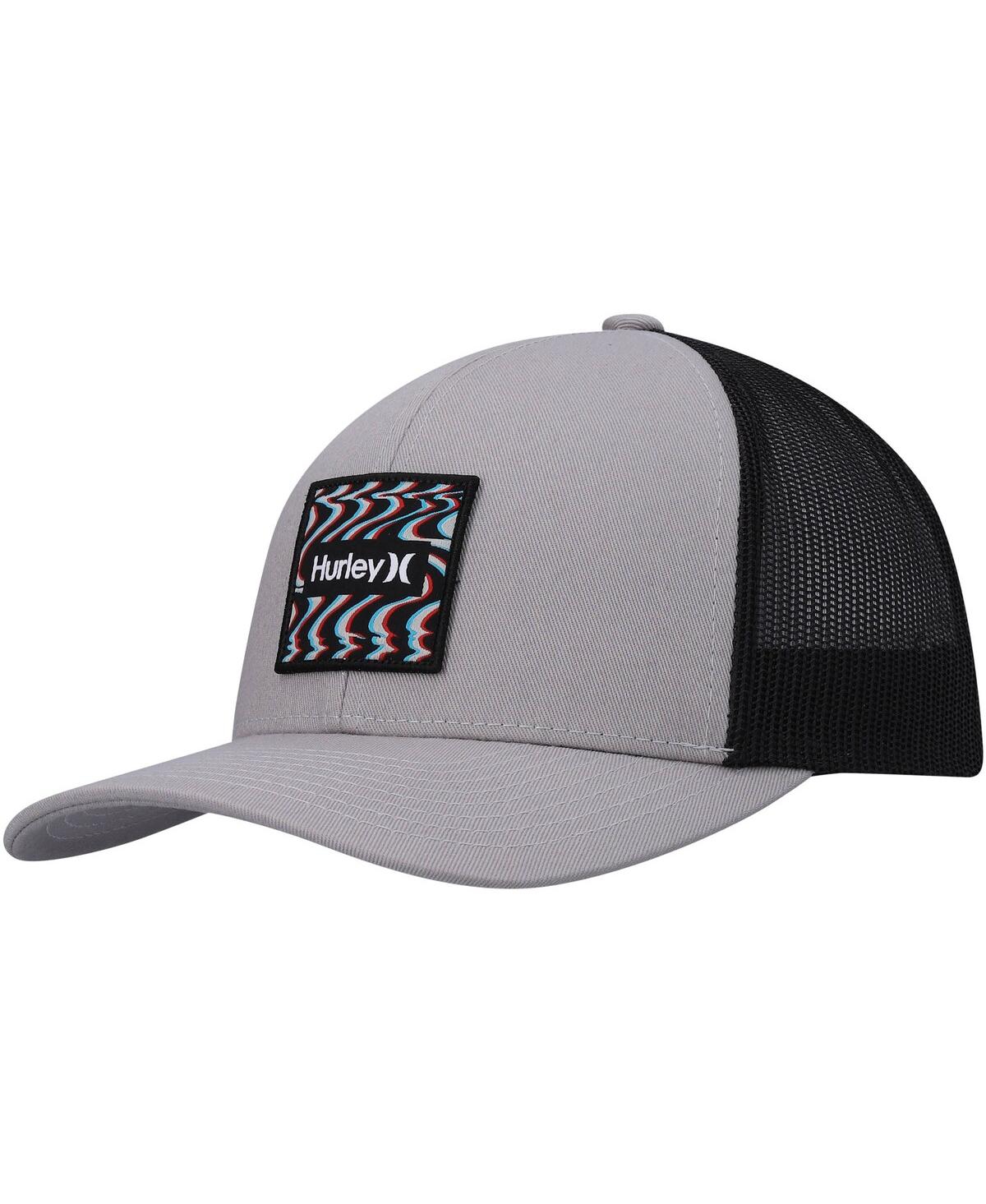 Men's Hurley Gray Seacliff Trucker Snapback Hat - Gray
