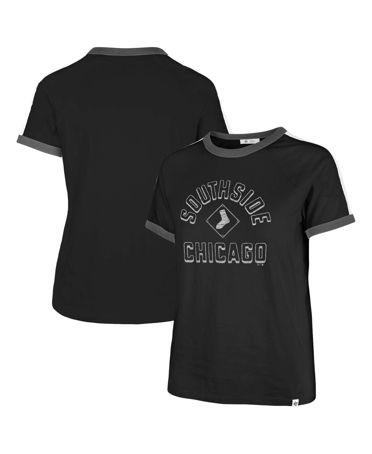 47 Brand Women's ' Black Washington Nationals City Connect Sweet Heat Peyton T-shirt