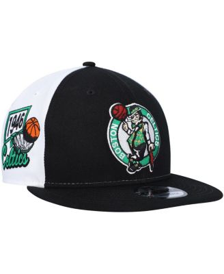 New Era Men's Black Boston Celtics Pop Panels 9FIFTY Snapback Hat