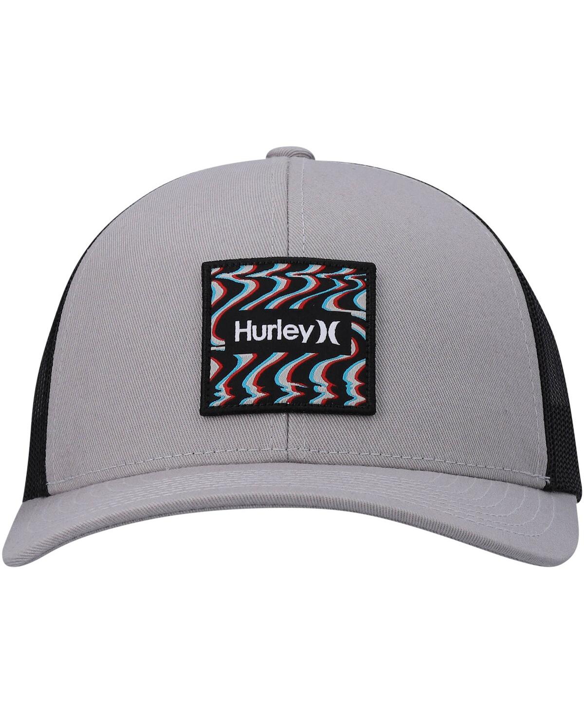 Shop Hurley Men's  Gray Seacliff Trucker Snapback Hat