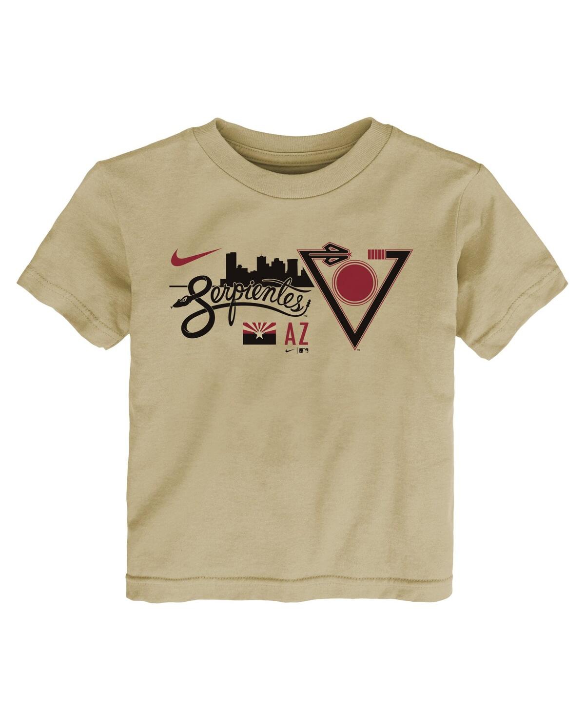 Shop Nike Toddler Boys And Girls  Tan Arizona Diamondbacks City Connect Graphic T-shirt