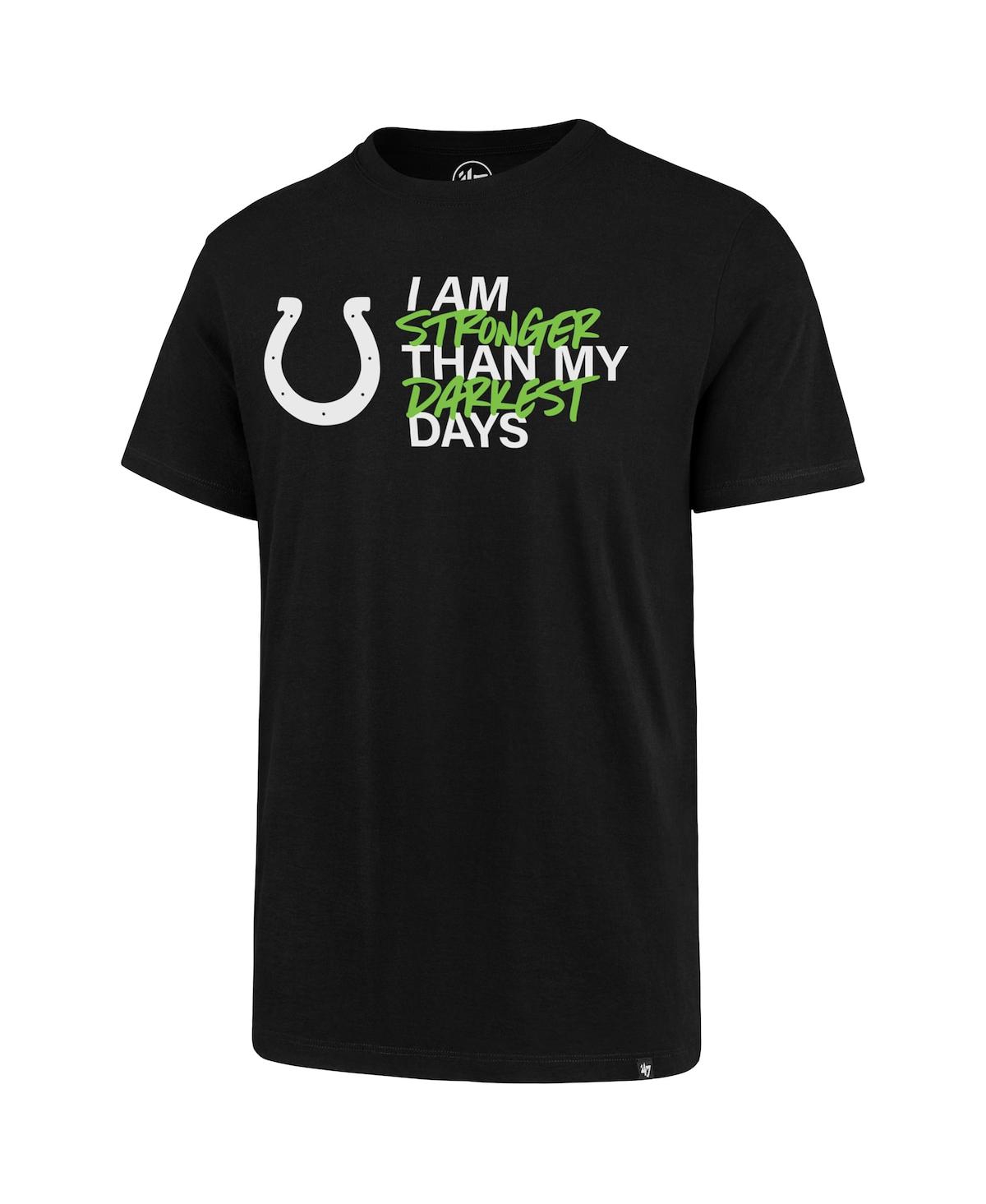 Men's '47 BrandIndianapolis Colts Kicking the Stigma T-shirt - Black