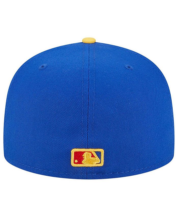 New Era Men's Royal, Yellow Boston Red Sox Empire 59FIFTY Fitted Hat