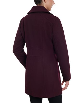 Anne Klein Plus Size Wool Blend Walker Coat - Macy's