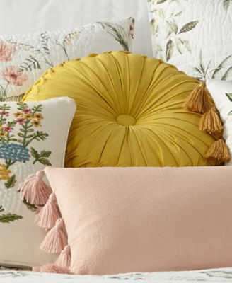 Viviana Pleated Decorative Pillow, 16" Round
