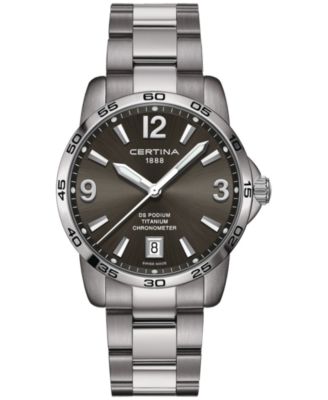 Certina - Men's Swiss DS Podium Titanium Bracelet Watch 40mm